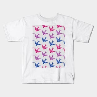 Bi Flag Birds Design Kids T-Shirt